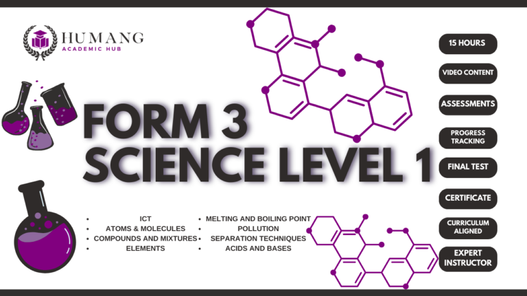 Form 3 Level One Science – Coming Soon P200.00