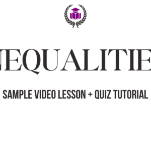 Inequalities Sample Video Lesson