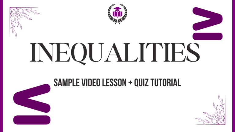 Inequalities Sample Video Lesson