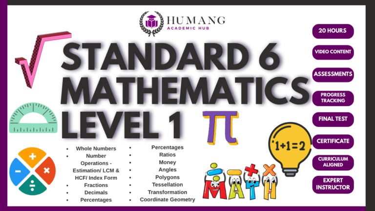 Standard 6 Level One Mathematics – Coming Soon P250.00
